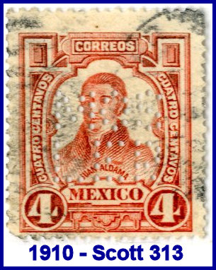 Mosler Safe Co. 1910 perfin